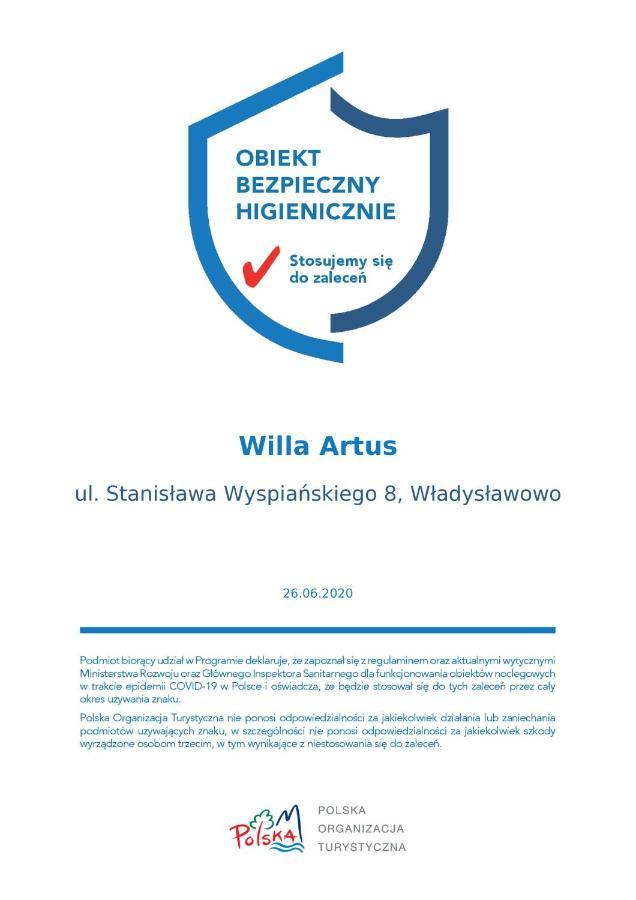 Willa Artus Wladyslawowo Bagian luar foto